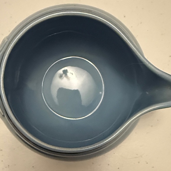 Blue Floral Ceramic Pitcher - Picture 3 of 3